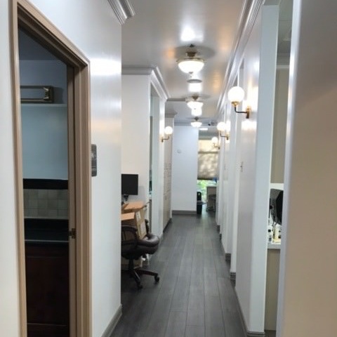 clinic hallway completed by Dry Creek Construction