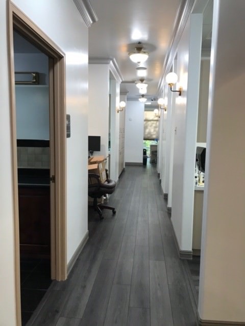 clinic hallway completed by Dry Creek Construction - lightbox